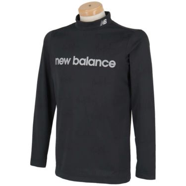 ニューバランスゴルフ　メンズ モノグラムジャカード 長袖 モックネック シャツ 012-5267003　2025年モデル 詳細1 詳細4