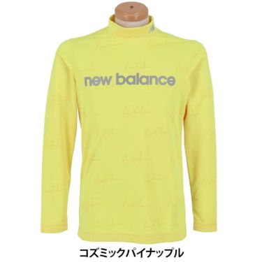 ニューバランスゴルフ　メンズ モノグラムジャカード 長袖 モックネック シャツ 012-5267003　2025年モデル 詳細1 詳細8