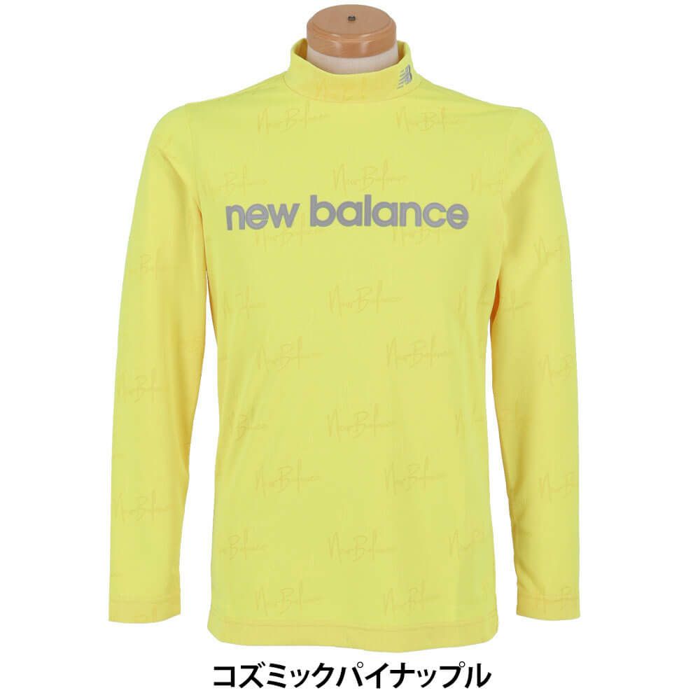 ニューバランスゴルフ　メンズ モノグラムジャカード 長袖 モックネック シャツ 012-5267003　2025年モデル 詳細1 詳細8