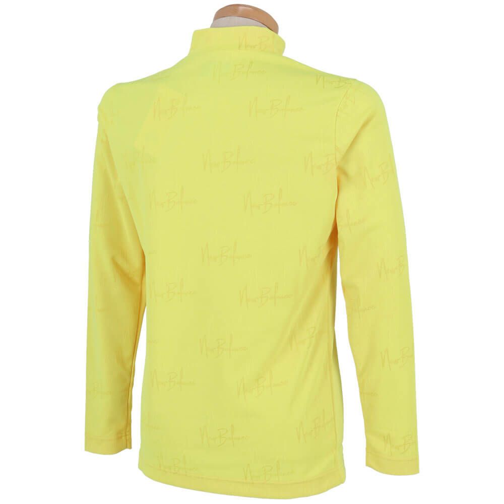 ニューバランスゴルフ　メンズ モノグラムジャカード 長袖 モックネック シャツ 012-5267003　2025年モデル 詳細1 詳細9