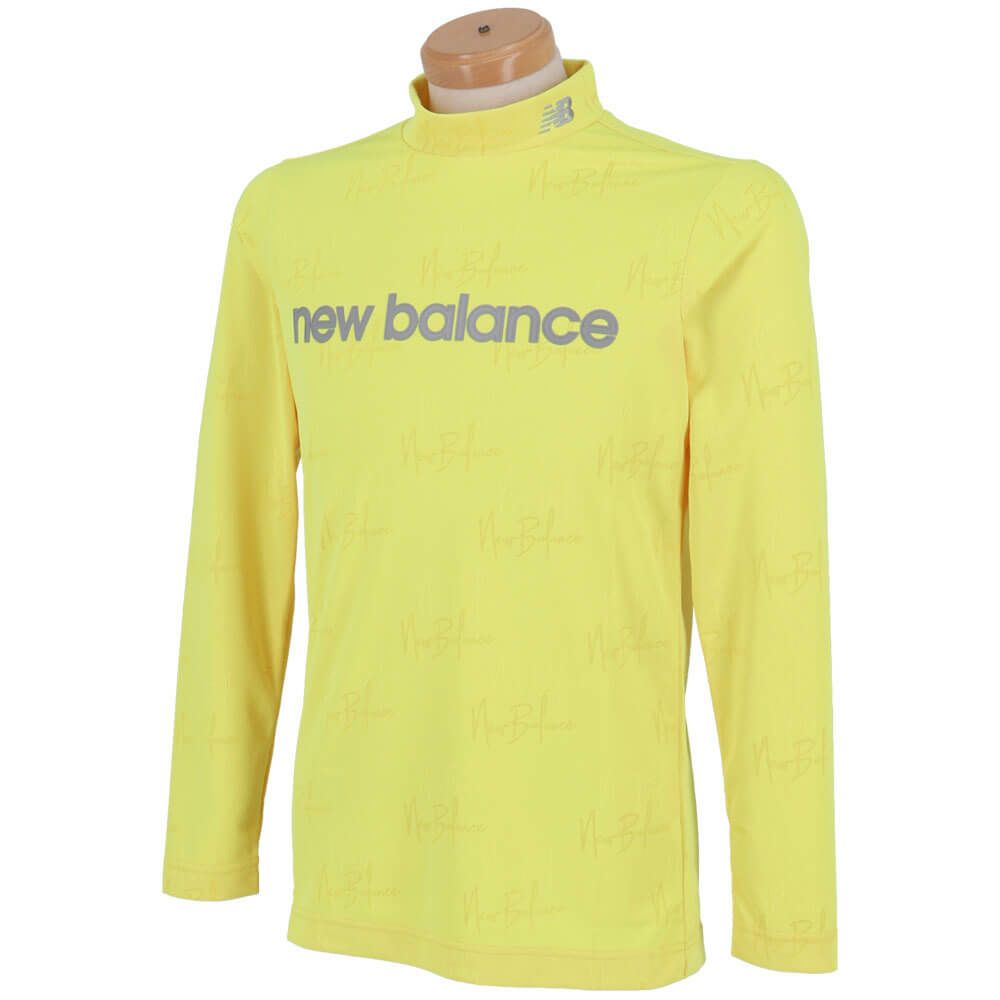 ニューバランスゴルフ　メンズ モノグラムジャカード 長袖 モックネック シャツ 012-5267003　2025年モデル 詳細1 詳細10