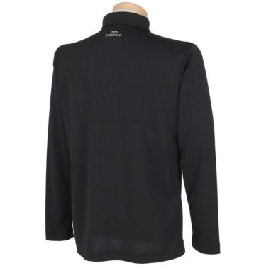 ニューバランスゴルフ　メンズ ロゴグレンチェック ジャカード 長袖 ポロシャツ 012-5269002　2025年モデル 詳細1 詳細3