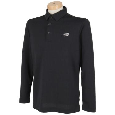 ニューバランスゴルフ　メンズ ロゴグレンチェック ジャカード 長袖 ポロシャツ 012-5269002　2025年モデル 詳細1 詳細4