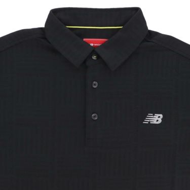 ニューバランスゴルフ　メンズ ロゴグレンチェック ジャカード 長袖 ポロシャツ 012-5269002　2025年モデル 詳細1 詳細5