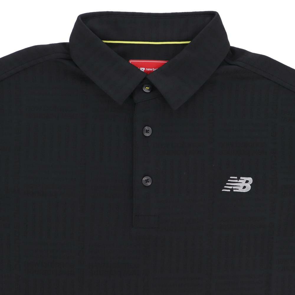 ニューバランスゴルフ　メンズ ロゴグレンチェック ジャカード 長袖 ポロシャツ 012-5269002　2025年モデル 詳細1 詳細5