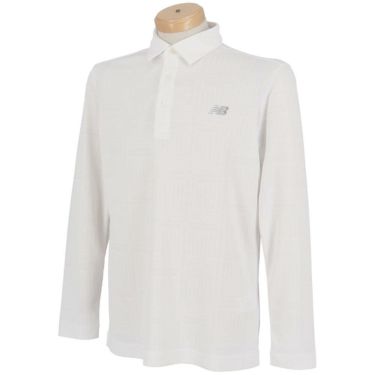 ニューバランスゴルフ　メンズ ロゴグレンチェック ジャカード 長袖 ポロシャツ 012-5269002　2025年モデル 詳細1 詳細9