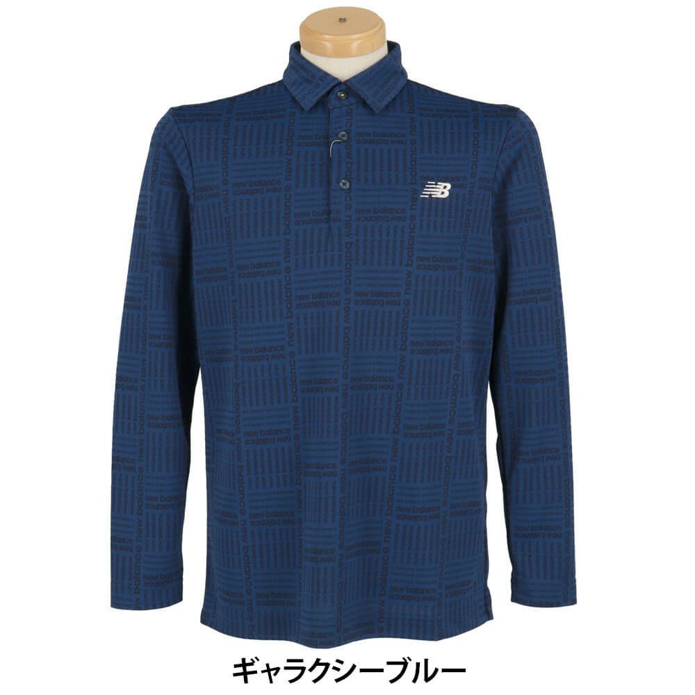 ニューバランスゴルフ　メンズ ロゴグレンチェック ジャカード 長袖 ポロシャツ 012-5269002　2025年モデル 詳細1 詳細12