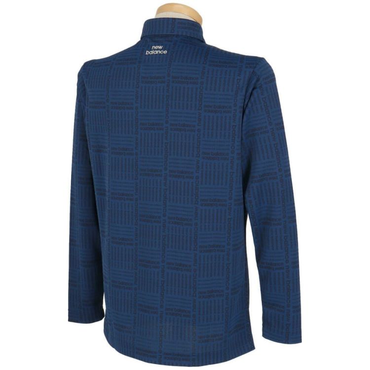 ニューバランスゴルフ メンズ ロゴグレンチェック ジャカード 長袖
