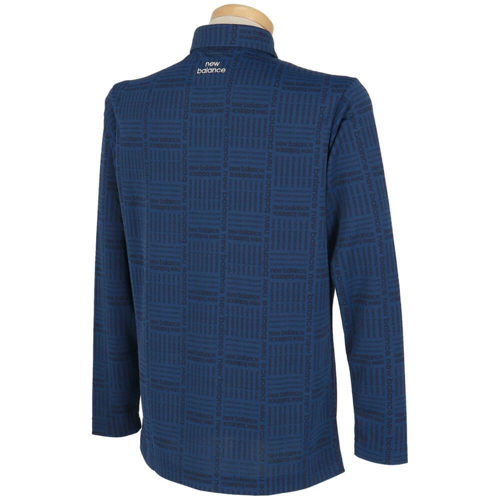 ニューバランスゴルフ　メンズ ロゴグレンチェック ジャカード 長袖 ポロシャツ 012-5269002　2025年モデル 詳細1 詳細13