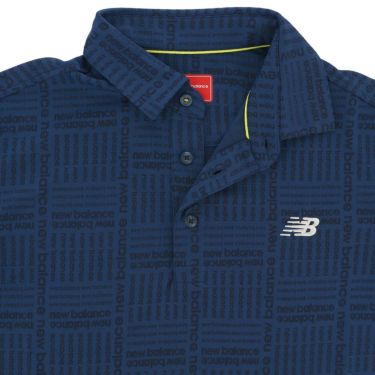 ニューバランスゴルフ　メンズ ロゴグレンチェック ジャカード 長袖 ポロシャツ 012-5269002　2025年モデル 詳細1 詳細16