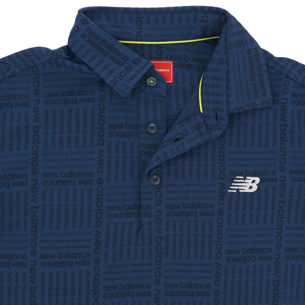 ニューバランスゴルフ　メンズ ロゴグレンチェック ジャカード 長袖 ポロシャツ 012-5269002　2025年モデル 詳細1 詳細16