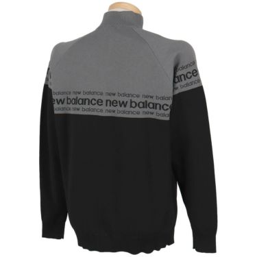 ニューバランスゴルフ　メンズ ダブルジャカード 長袖 ハーフジップ ニット プルオーバー 012-5270001　2025年モデル 詳細1 詳細3