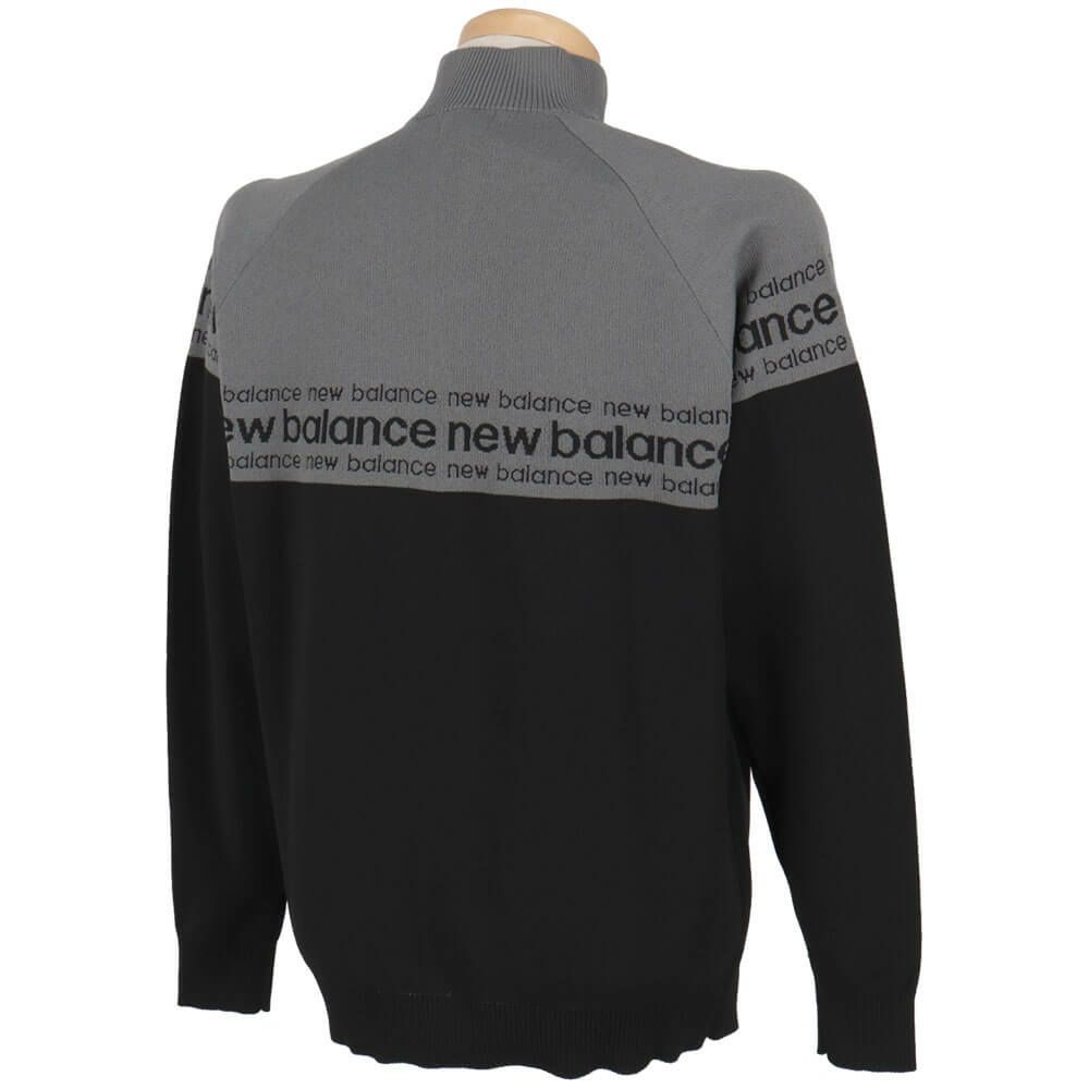 ニューバランスゴルフ　メンズ ダブルジャカード 長袖 ハーフジップ ニット プルオーバー 012-5270001　2025年モデル 詳細1 詳細3