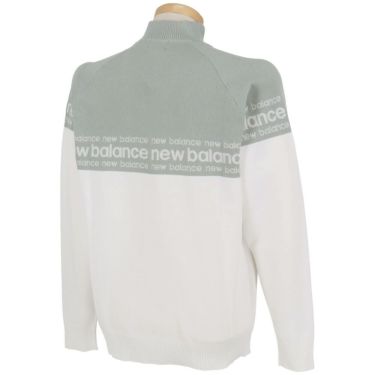 ニューバランスゴルフ　メンズ ダブルジャカード 長袖 ハーフジップ ニット プルオーバー 012-5270001　2025年モデル 詳細1 詳細7