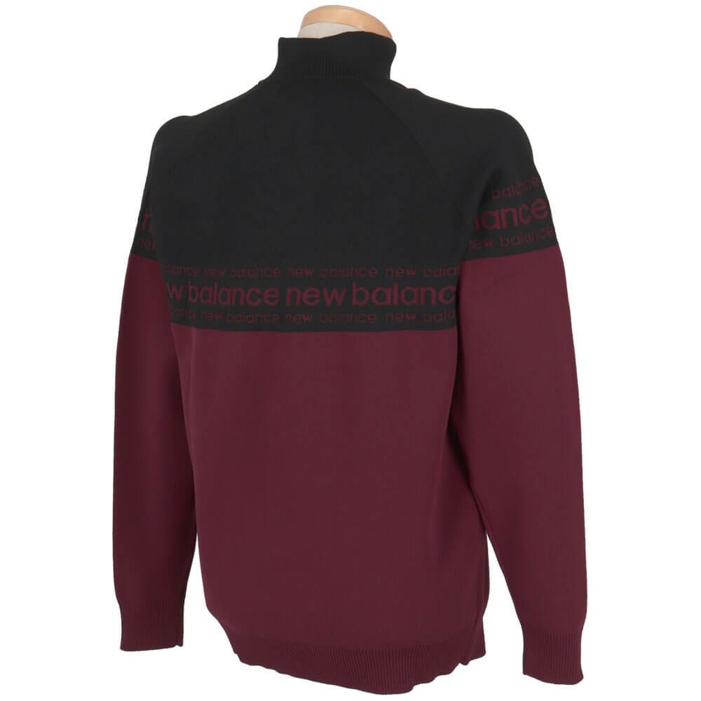 ニューバランスゴルフ メンズ ダブルジャカード 長袖 ハーフジップ