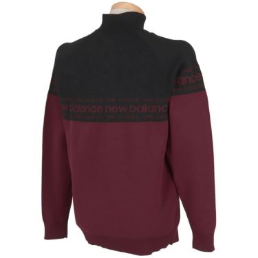 ニューバランスゴルフ　メンズ ダブルジャカード 長袖 ハーフジップ ニット プルオーバー 012-5270001　2025年モデル 詳細1 詳細11