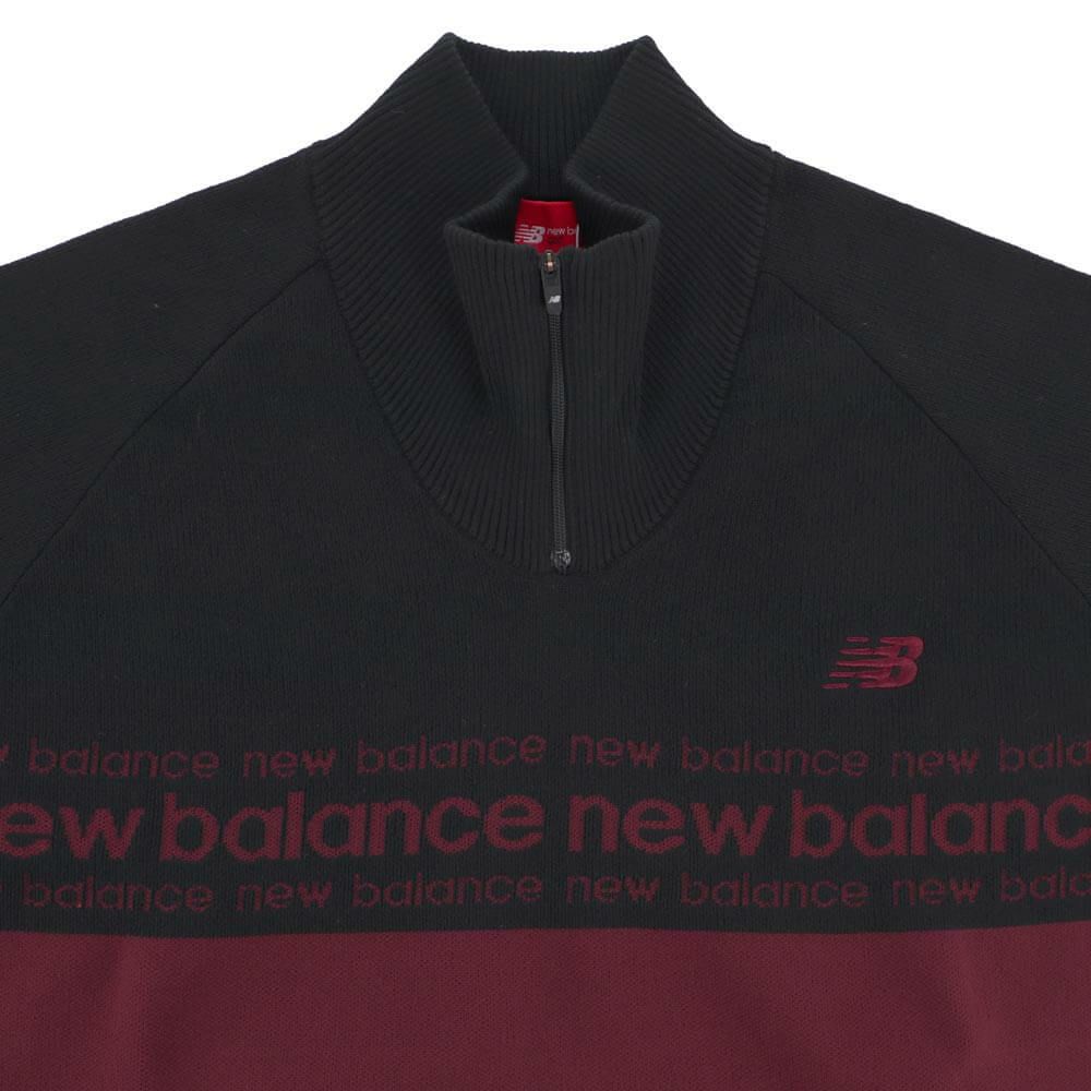 ニューバランスゴルフ　メンズ ダブルジャカード 長袖 ハーフジップ ニット プルオーバー 012-5270001　2025年モデル 詳細1 詳細13