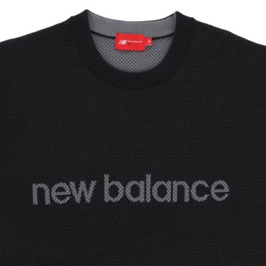 ニューバランスゴルフ　メンズ メッシュ調 長袖 クルーネック ニット プルオーバー 012-5270002　2025年モデル 詳細1 詳細5