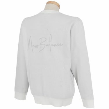 ニューバランスゴルフ　メンズ メッシュ調 長袖 クルーネック ニット プルオーバー 012-5270002　2025年モデル 詳細1 詳細8