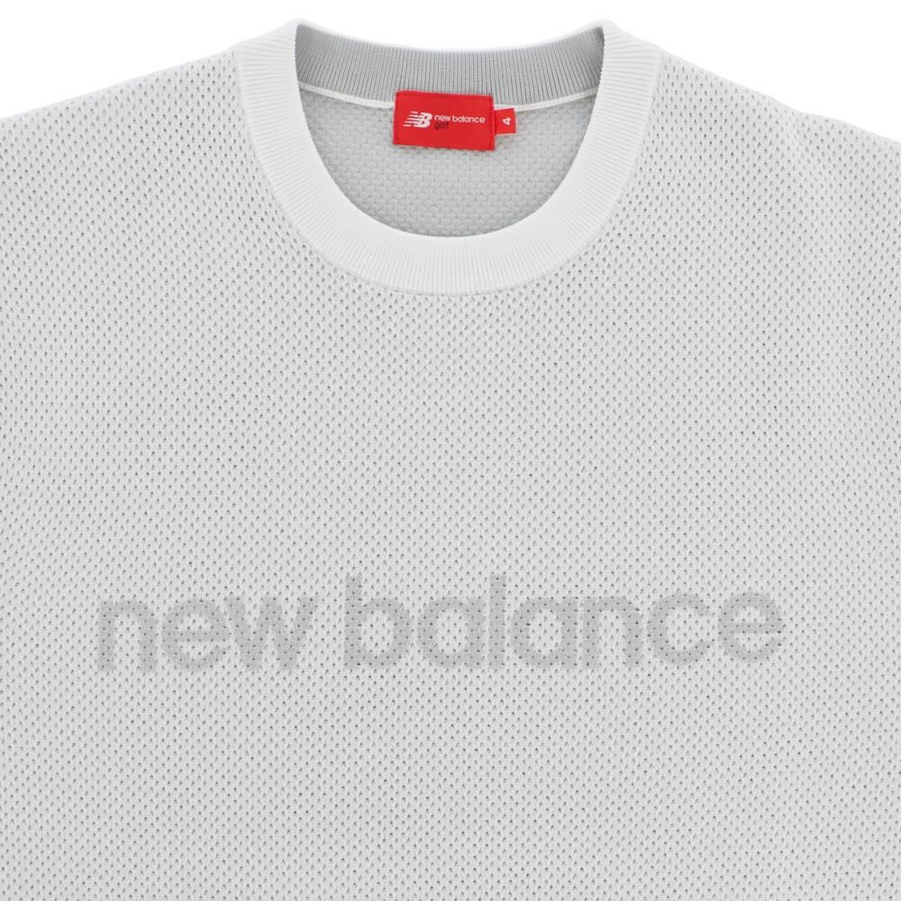 ニューバランスゴルフ　メンズ メッシュ調 長袖 クルーネック ニット プルオーバー 012-5270002　2025年モデル 詳細1 詳細10