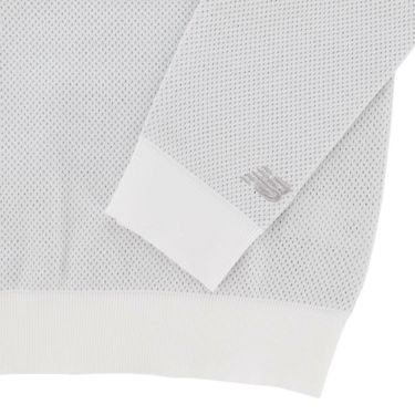 ニューバランスゴルフ　メンズ メッシュ調 長袖 クルーネック ニット プルオーバー 012-5270002　2025年モデル 詳細1 詳細12