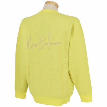 ニューバランスゴルフ　メンズ メッシュ調 長袖 クルーネック ニット プルオーバー 012-5270002　2025年モデル 詳細1 詳細14
