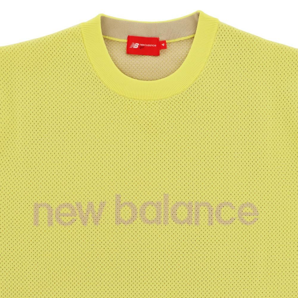 ニューバランスゴルフ　メンズ メッシュ調 長袖 クルーネック ニット プルオーバー 012-5270002　2025年モデル 詳細1 詳細16