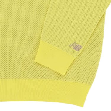 ニューバランスゴルフ　メンズ メッシュ調 長袖 クルーネック ニット プルオーバー 012-5270002　2025年モデル 詳細1 詳細18