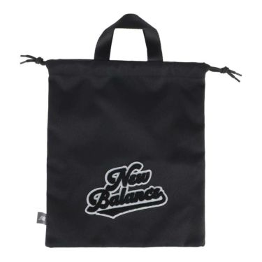 ニューバランスゴルフ　ロゴ刺繍 シューズバッグ 012-5284001 010 ブラック　2025年モデル ブラック