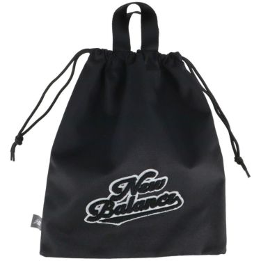 ニューバランスゴルフ　ロゴ刺繍 シューズバッグ 012-5284001 010 ブラック　2025年モデル 詳細2