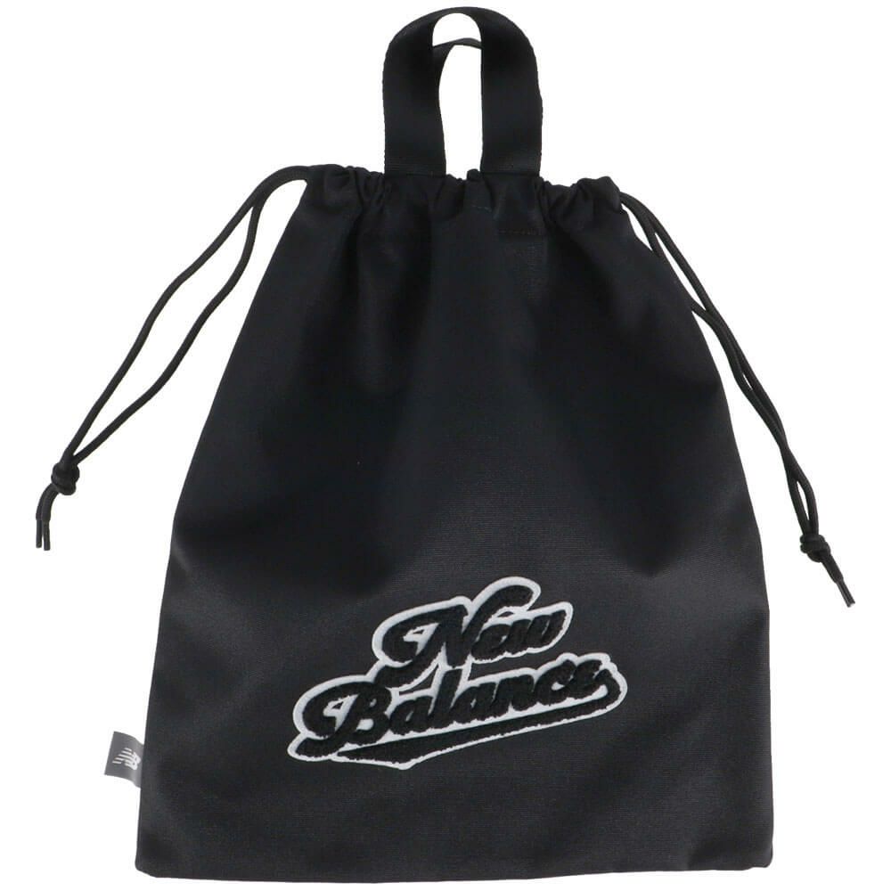 ニューバランスゴルフ　ロゴ刺繍 シューズバッグ 012-5284001 010 ブラック　2025年モデル 詳細2
