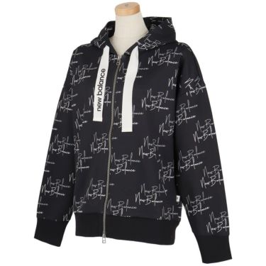 ニューバランスゴルフ　レディース ロゴプリント ダンボール 長袖 フルジップ フーディ 012-5262502　2025年モデル 詳細3