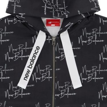 ニューバランスゴルフ　レディース ロゴプリント ダンボール 長袖 フルジップ フーディ 012-5262502　2025年モデル 詳細4