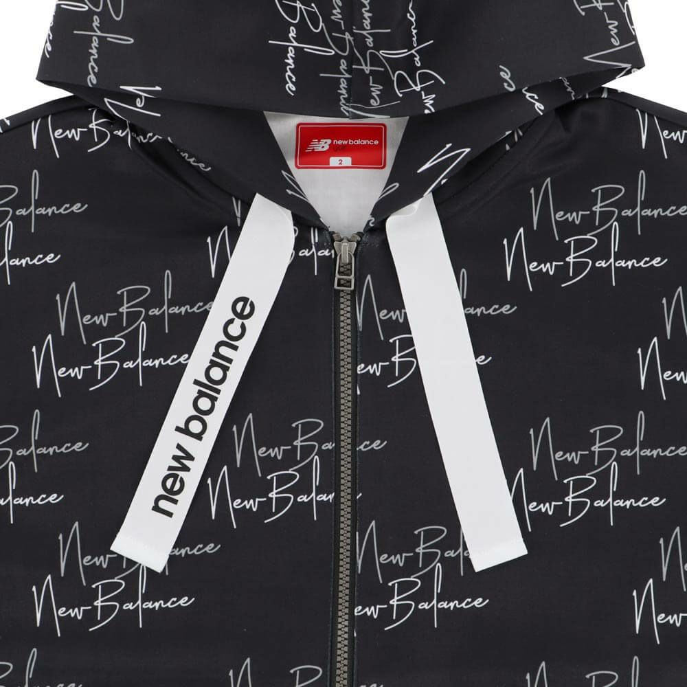 ニューバランスゴルフ　レディース ロゴプリント ダンボール 長袖 フルジップ フーディ 012-5262502　2025年モデル 詳細4