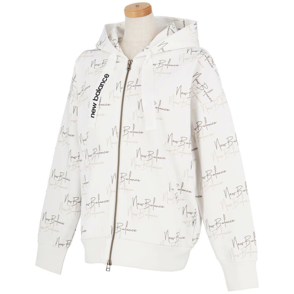 ニューバランスゴルフ　レディース ロゴプリント ダンボール 長袖 フルジップ フーディ 012-5262502　2025年モデル 詳細6