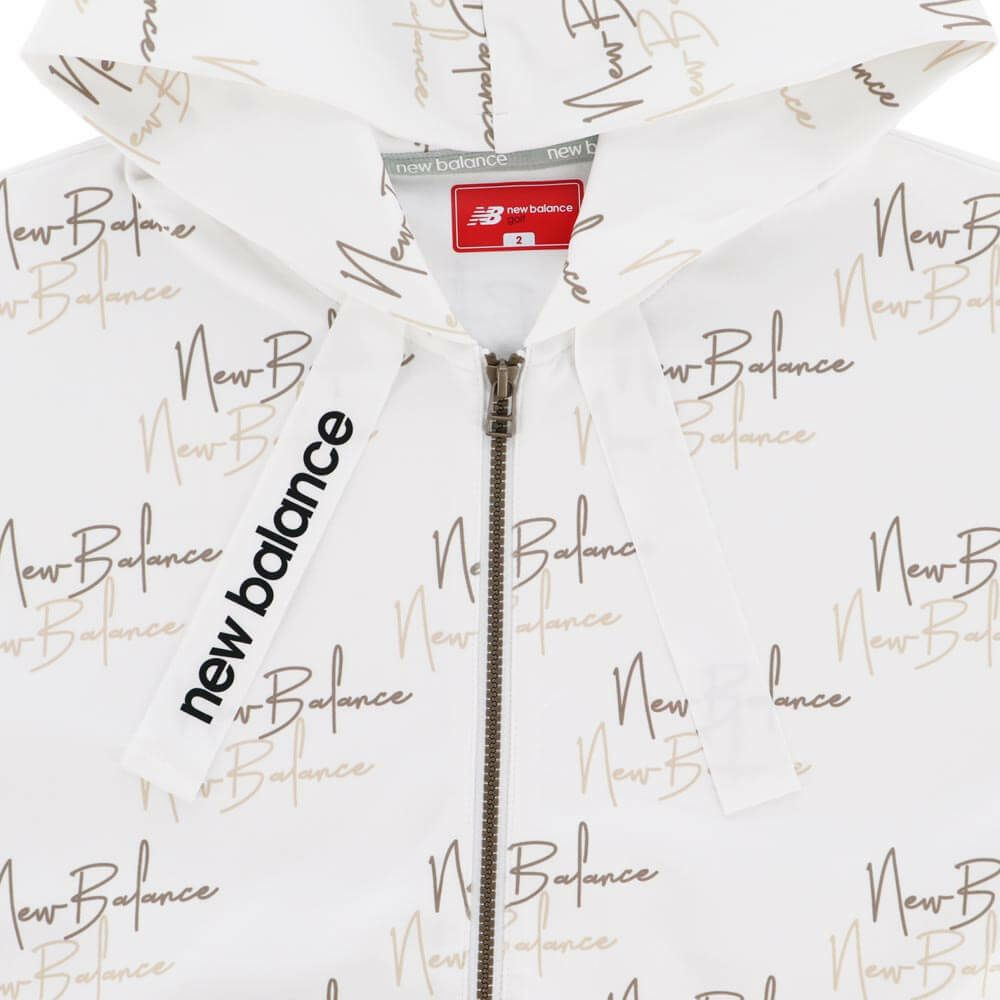 ニューバランスゴルフ　レディース ロゴプリント ダンボール 長袖 フルジップ フーディ 012-5262502　2025年モデル 詳細7