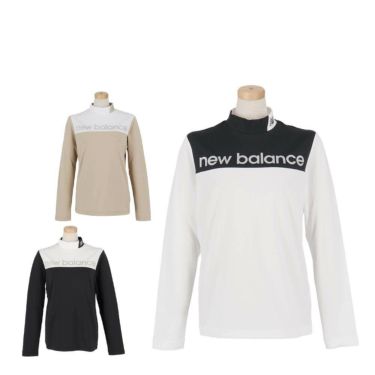 ニューバランスゴルフ　レディース 配色切替 長袖 モックネックシャツ 012-5267501　2025年モデル 詳細1