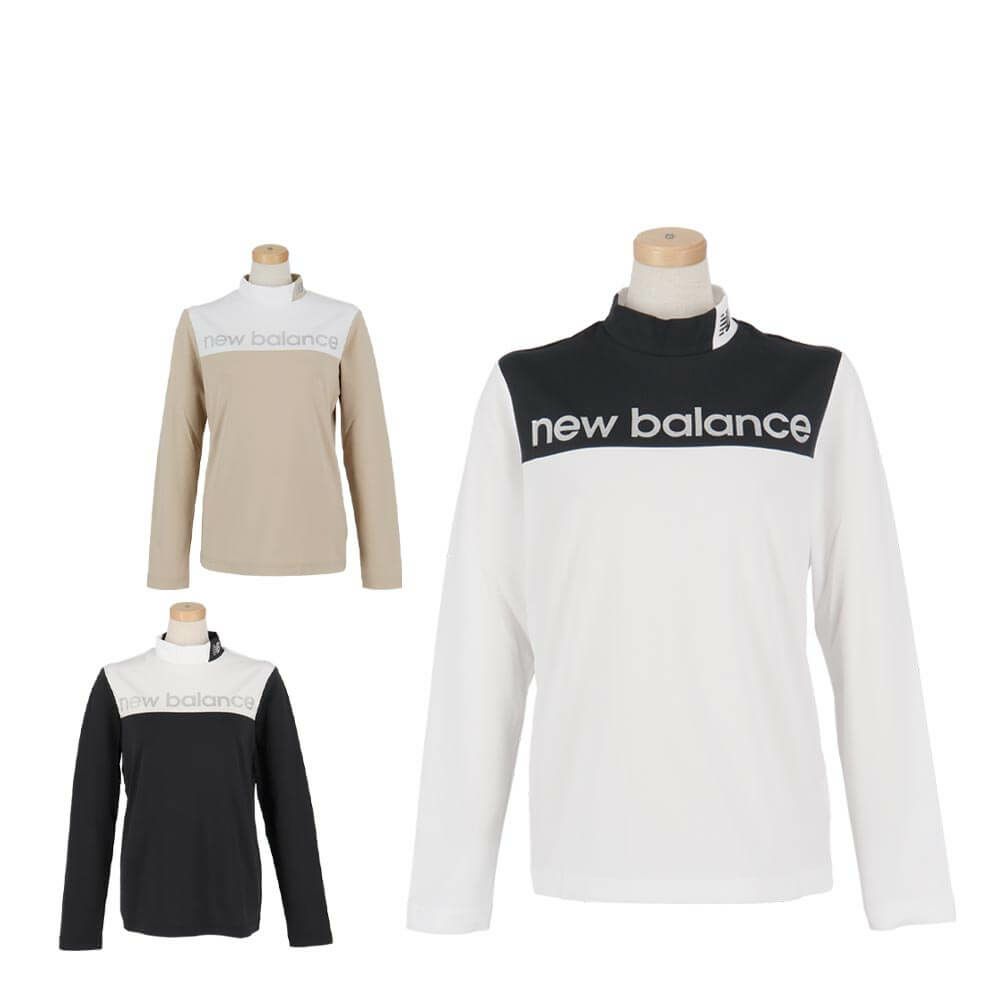 ニューバランスゴルフ　レディース 配色切替 長袖 モックネックシャツ 012-5267501　2025年モデル