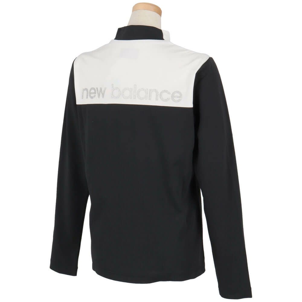 ニューバランスゴルフ　レディース 配色切替 長袖 モックネックシャツ 012-5267501　2025年モデル 詳細2