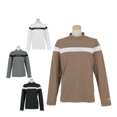 ニューバランスゴルフ　レディース チェストライン ストレッチ 長袖 モックネックシャツ 012-5267503　2025年モデル 詳細1