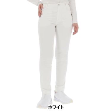 ニューバランスゴルフ　レディース ロゴ刺繍 ストレッチ スリム ロングパンツ 012-5231501　2025年モデル ホワイト