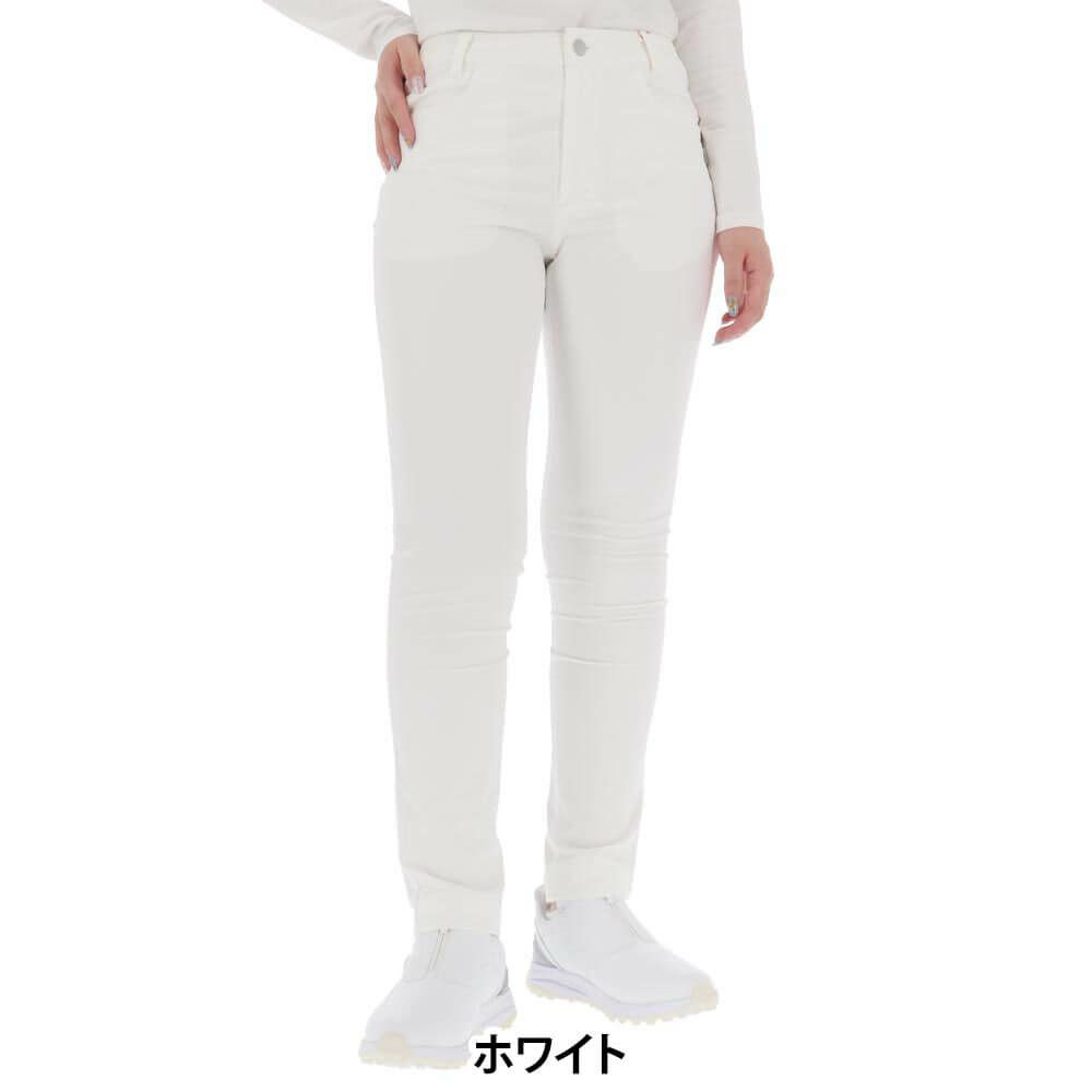 ニューバランスゴルフ　レディース ロゴ刺繍 ストレッチ スリム ロングパンツ 012-5231501　2025年モデル ホワイト