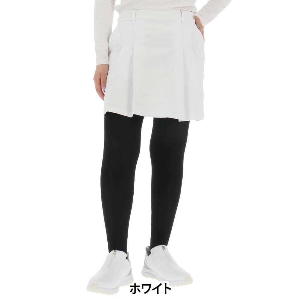 ニューバランスゴルフ　レディース 4WAYストレッチ 配色ライン プリーツ スカート 012-5234502　2025年モデル ホワイト