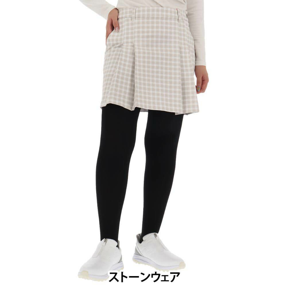 ニューバランスゴルフ　レディース 4WAYストレッチ 配色ライン プリーツ スカート 012-5234502　2025年モデル ストーンウェア