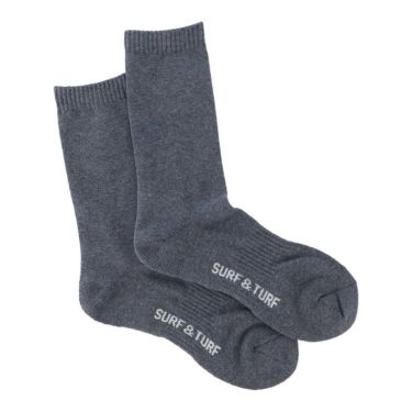 サーフ＆ターフ SURF＆TURF　メンズ レギュラーソックス STMS2503 インディゴ インディゴ