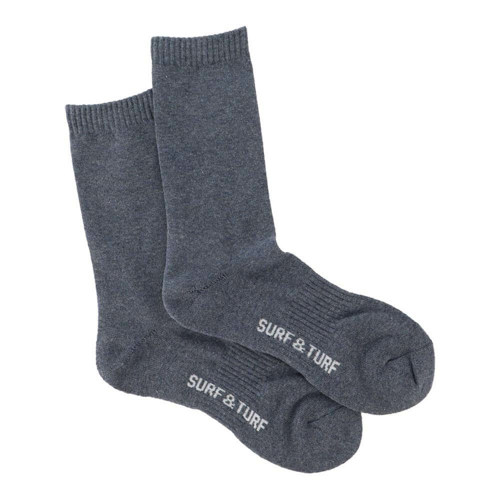 サーフ＆ターフ SURF＆TURF　メンズ レギュラーソックス STMS2503 インディゴ インディゴ
