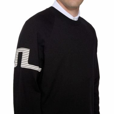 Jリンドバーグ J.LINDEBERG　メンズ 長袖 セーター 071-14913 019 ブラック　2025年モデル ブラック 詳細3