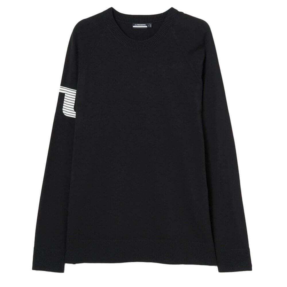 Jリンドバーグ J.LINDEBERG　メンズ 長袖 セーター 071-14913 019 ブラック　2025年モデル ブラック 詳細4