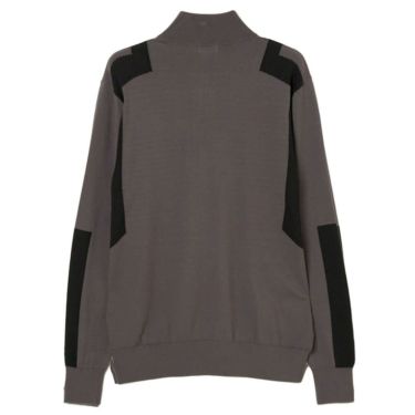 Jリンドバーグ J.LINDEBERG　メンズ ケンドリック 長袖 ニット ハーフジップ セーター 071-14915 018 チャコール　2025年モデル チャコール 詳細2