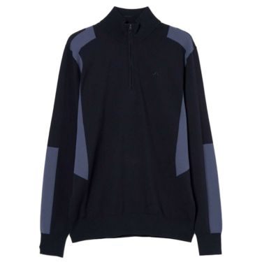 Jリンドバーグ J.LINDEBERG　メンズ ケンドリック 長袖 ニット ハーフジップ セーター 071-14915 098 ネイビー　2025年モデル ネイビー 詳細5